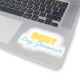 Best Dog Groomer Blue Kiss-Cut Sticker