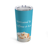 Motivated By Caffeine & K9s (Blue) Tumbler 20oz