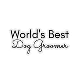 World's Best Dog Groomer Kiss-Cut Sticker