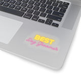 Best Dog Groomer Pink Kiss-Cut Sticker