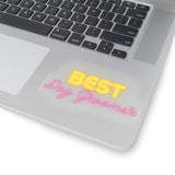 Best Dog Groomer Pink Kiss-Cut Sticker